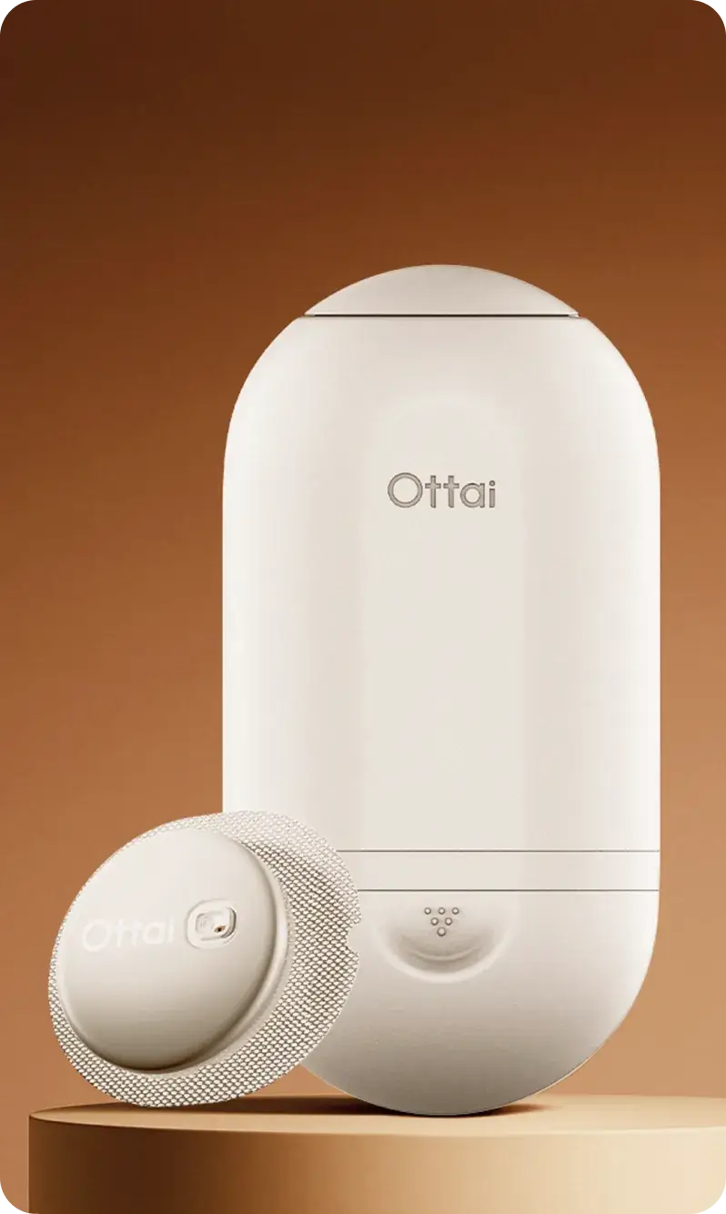 Displaying Ottai CGM and applicator